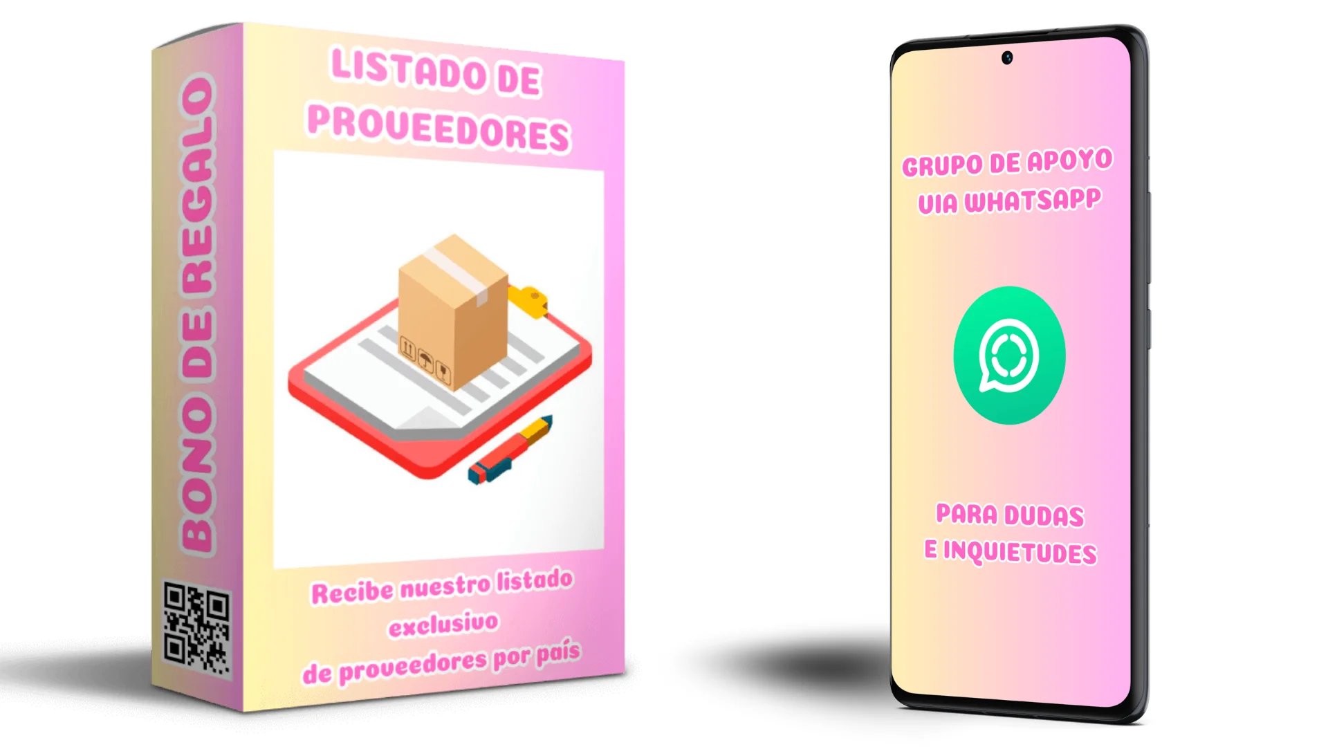 bono listado de proveedores y grupo de WhatsApp 